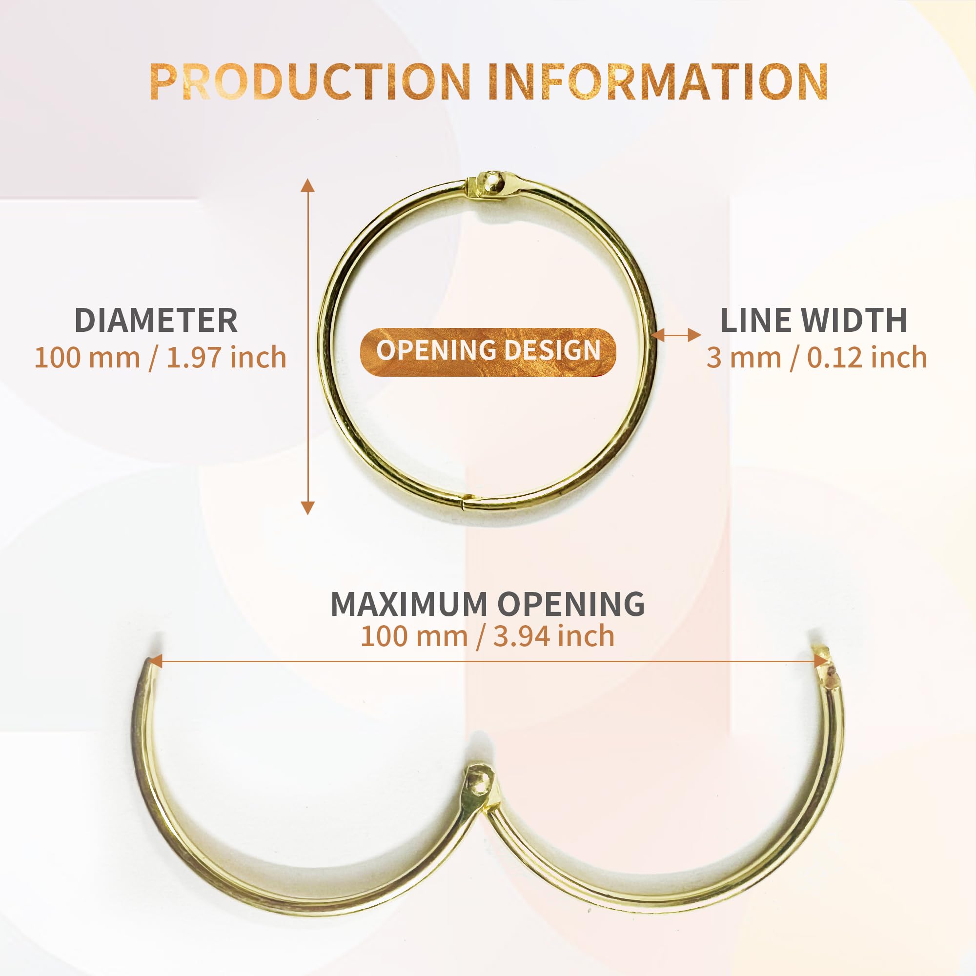 12Pack Metal Round Shower Ring Hooks,O Rings Rustproof Shower Curtain Hooks