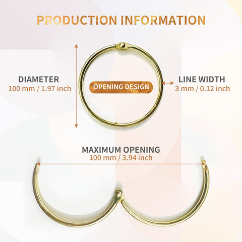 12Pack Metal Round Shower Ring Hooks,O Rings Rustproof Shower Curtain Hooks
