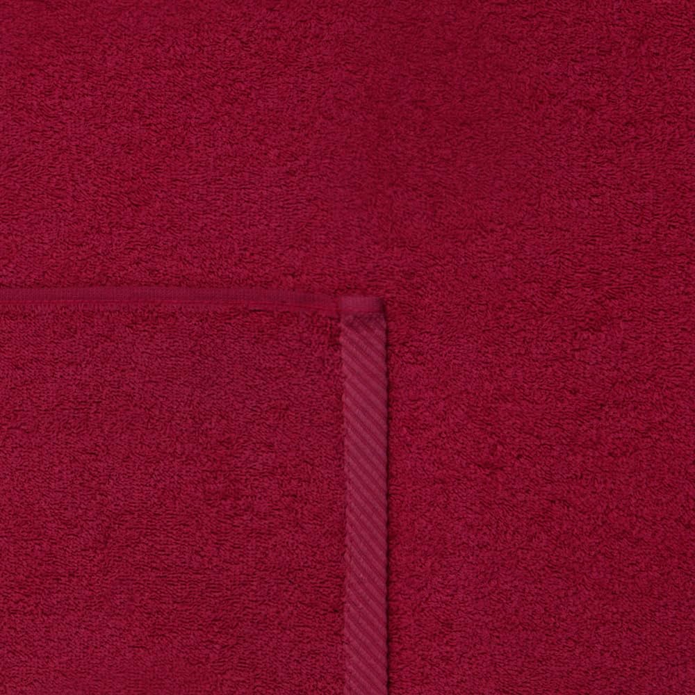Top Towel - Plus - Bath Towels - 4 Face Towels or Bidet - 30 x 50 cm - 100% Cotton - Garnet