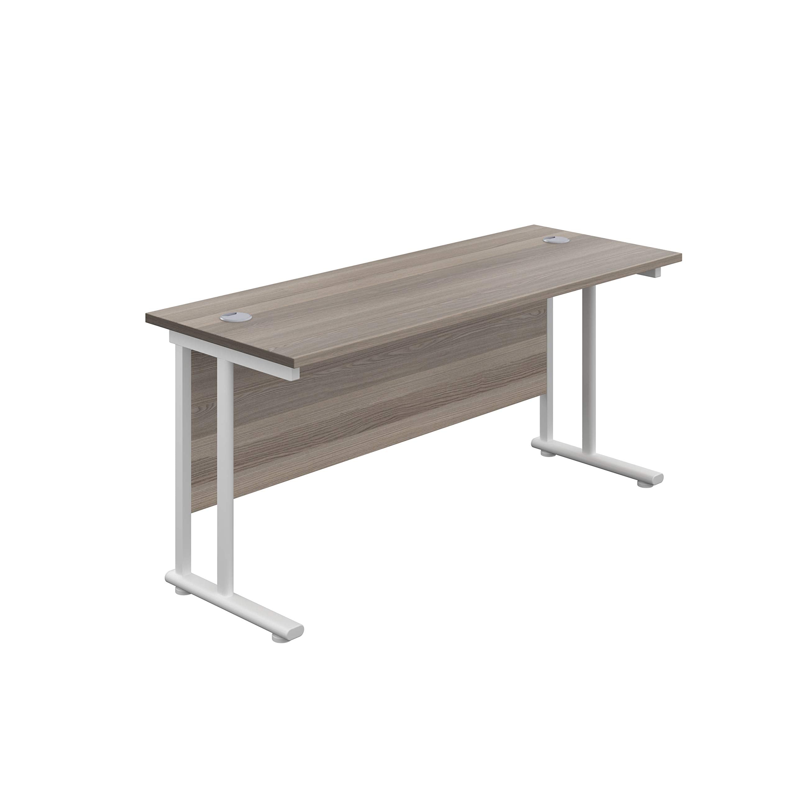 Office Hippo Heavy Duty Rectangular Cantilever Office Desk, Home Office Desk, Office Table, Integrated Cable Ports, PC Desk For Office or Home