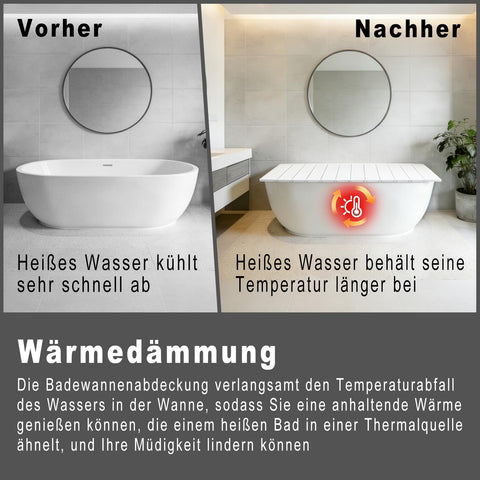 LXSEHN PVC Folding Bathtub Tray, Bath Tub Lid for Home (75x170x0.7cm)