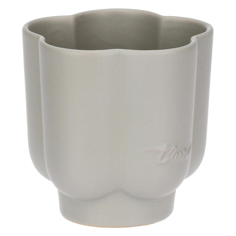 THUN - Toothbrush Holder Flower - Stoneware - Bathroom Accessories Collection - Ø 12-10 cm h