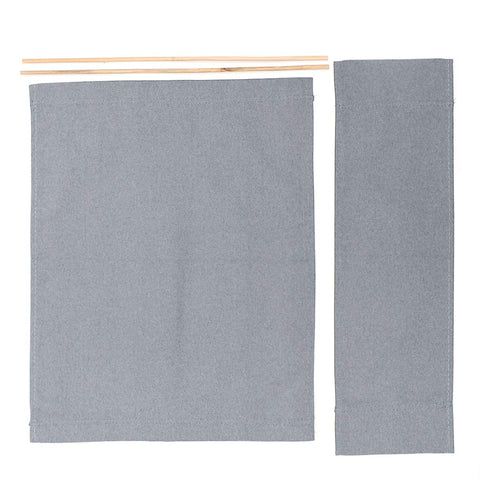 Tutoy 4 Color Directors Chairs Replacement Canvas Seat Stool Casual Back Cover Sheet Kit - Grey