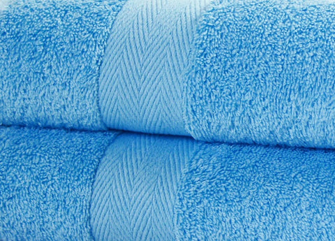 Bentley Priory Luxor Spa Towel 4 Pack of Face Flannels made from Absorbent 600 GSM Combed Cotton Multi Packs of Wash Cloths (COBALT BLUE)