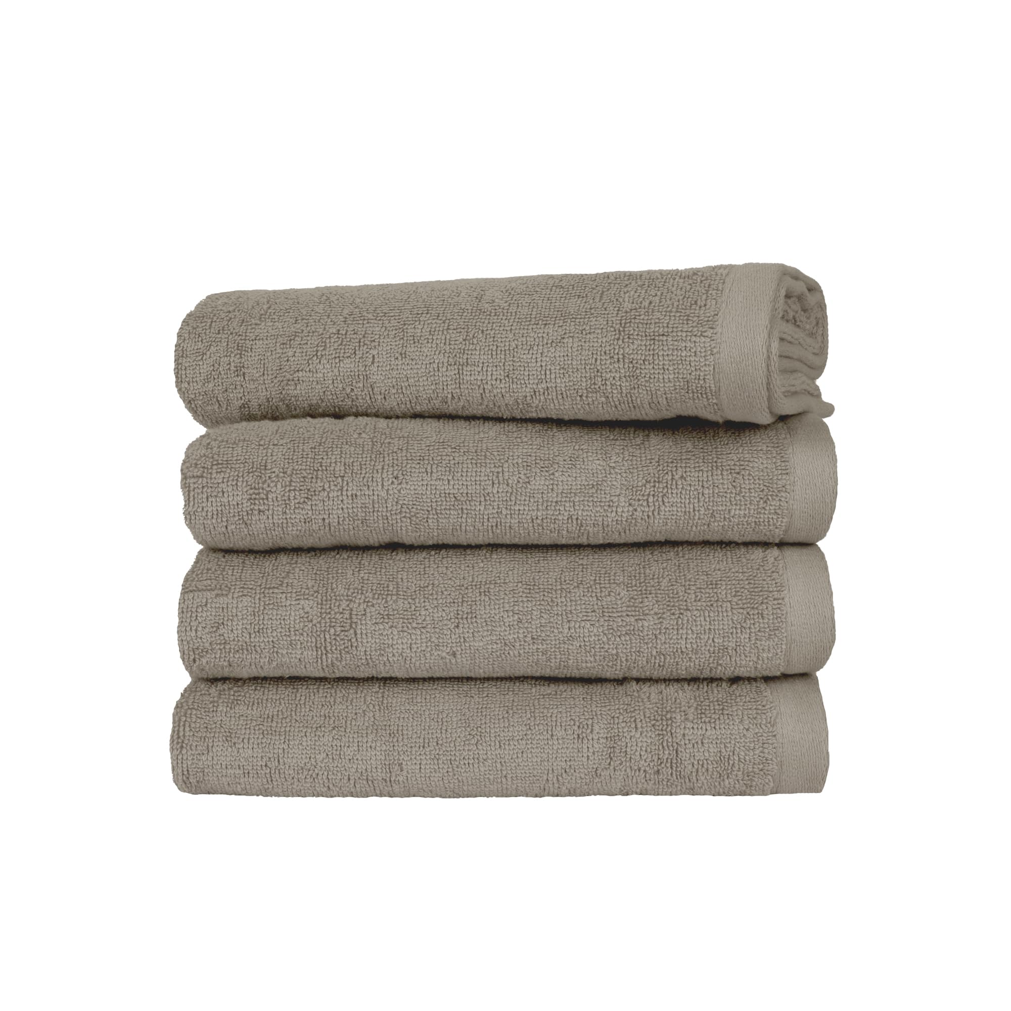 Ruggeri 4 Piece Guest Towel Set, 40x50 cm, Cotton, Dove Grey