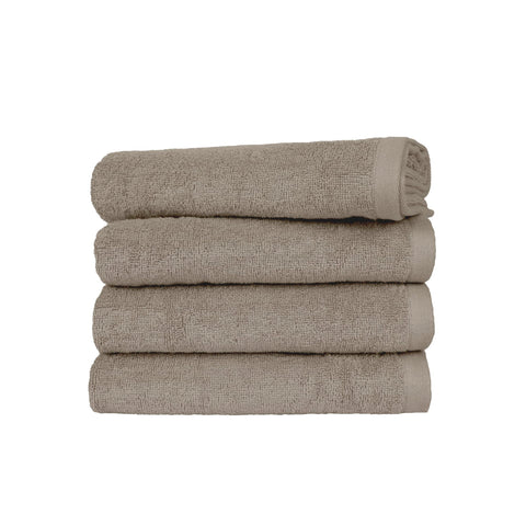 Ruggeri 4 Piece Guest Towel Set, 40x50 cm, Cotton, Dove Grey