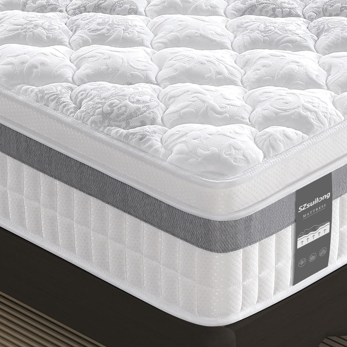 SZsuilong Single Mattress, 11 IN Hybrid Pocket Sprung Cooling Mattress