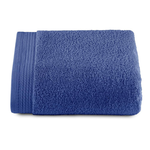 RIZO Top Towel - Set of 1 Shower Towel - Bath Towels - 100% Combed Cotton - 600 g/m2 - Measure 70 x 140 cm - Blue