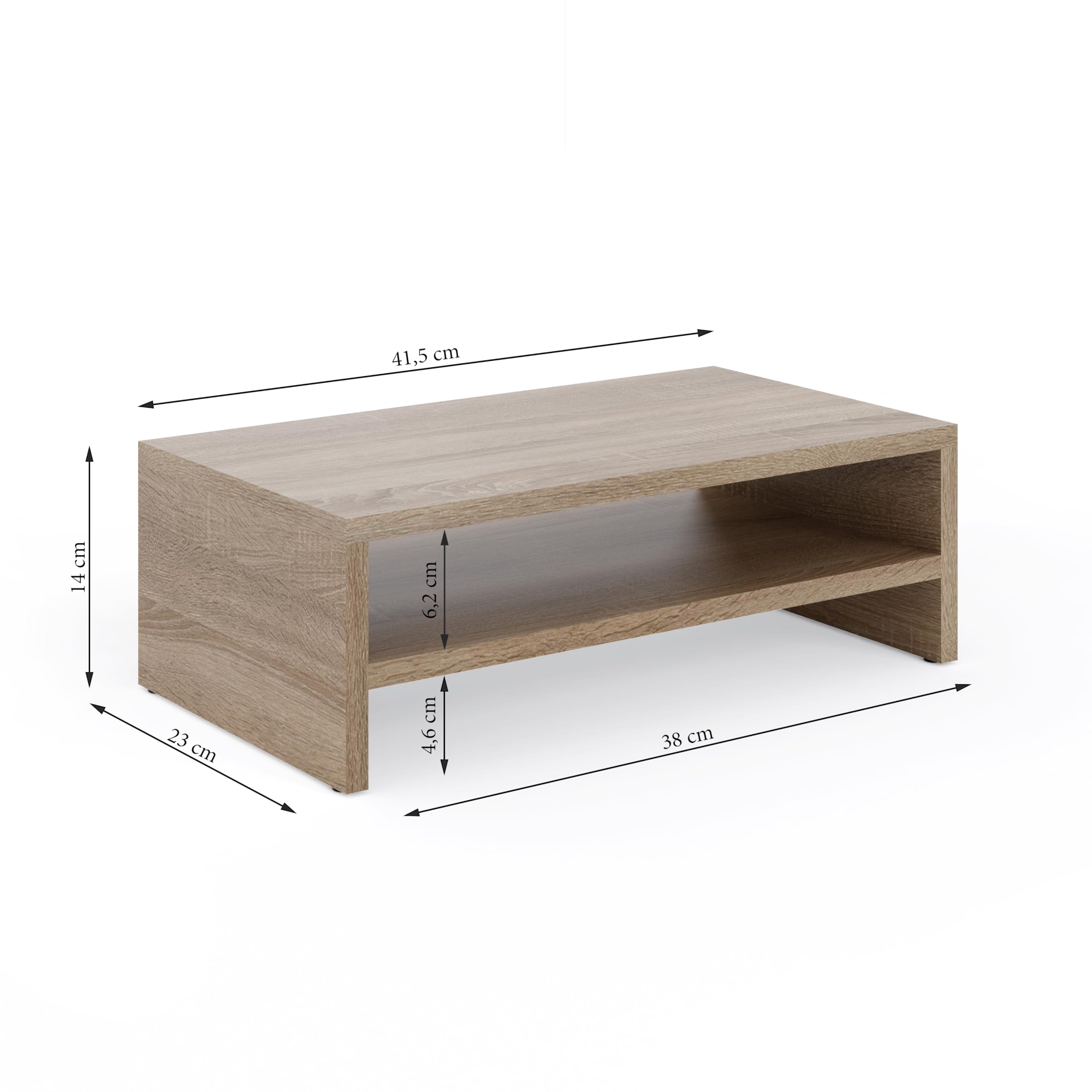 ComfortCove Monitor Stand, 2 Tiers Computer Monitor Riser, Sonoma