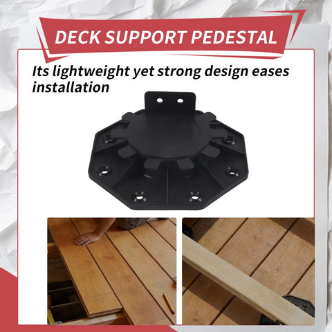10 Pack Adjustable Decking Pedestals 30-60mm Height Deck Supports