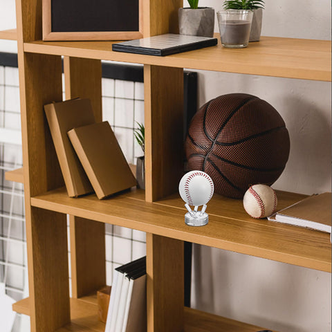 OLegei 1Pcs Mini Acrylic Tripod Stand, Baseball Display Holder for Tennis, Golf, Cricket, Crystal Sphere Geode Rock Clearly Display Base
