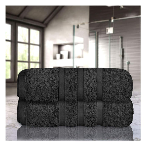 Uk Furniture 2 Pack Extra Large|95x200cm| Super Jumbo Bath Sheet Towels100% Egyptian Cotton 700GSM Super Soft Towel Set. (Charcoal)