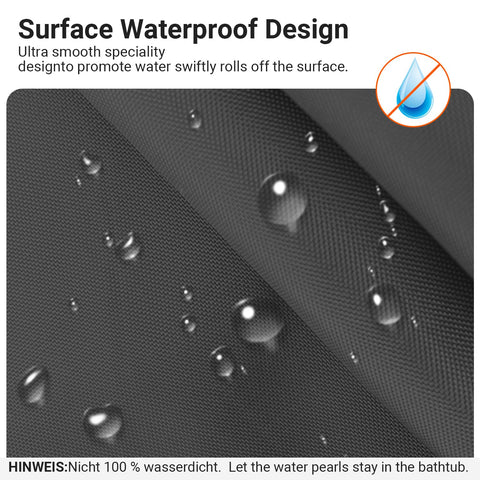 Lerores Shower Curtain, 200 x 220 cm, Dark Grey, Weighted Hem, Anti-Mould Textile, Water-Repellent