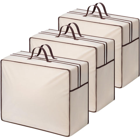 Lifewit 3 Pack Duvet Storage Bags, Clothes Storage Bags with Handles