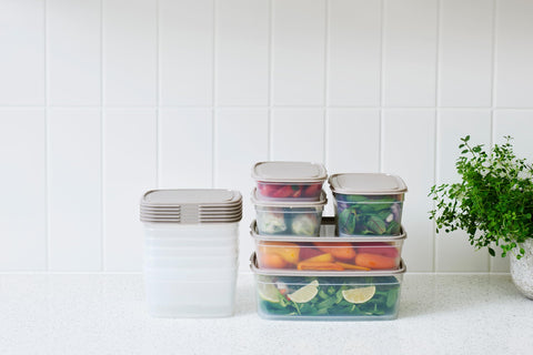 SmartStore Leakproof Food Storage Container 1,6L - Set of 6 | Dishwasher, Fridge, Microwave Safe | Lunch Box Meal Prep | Food Approved, BPA Free