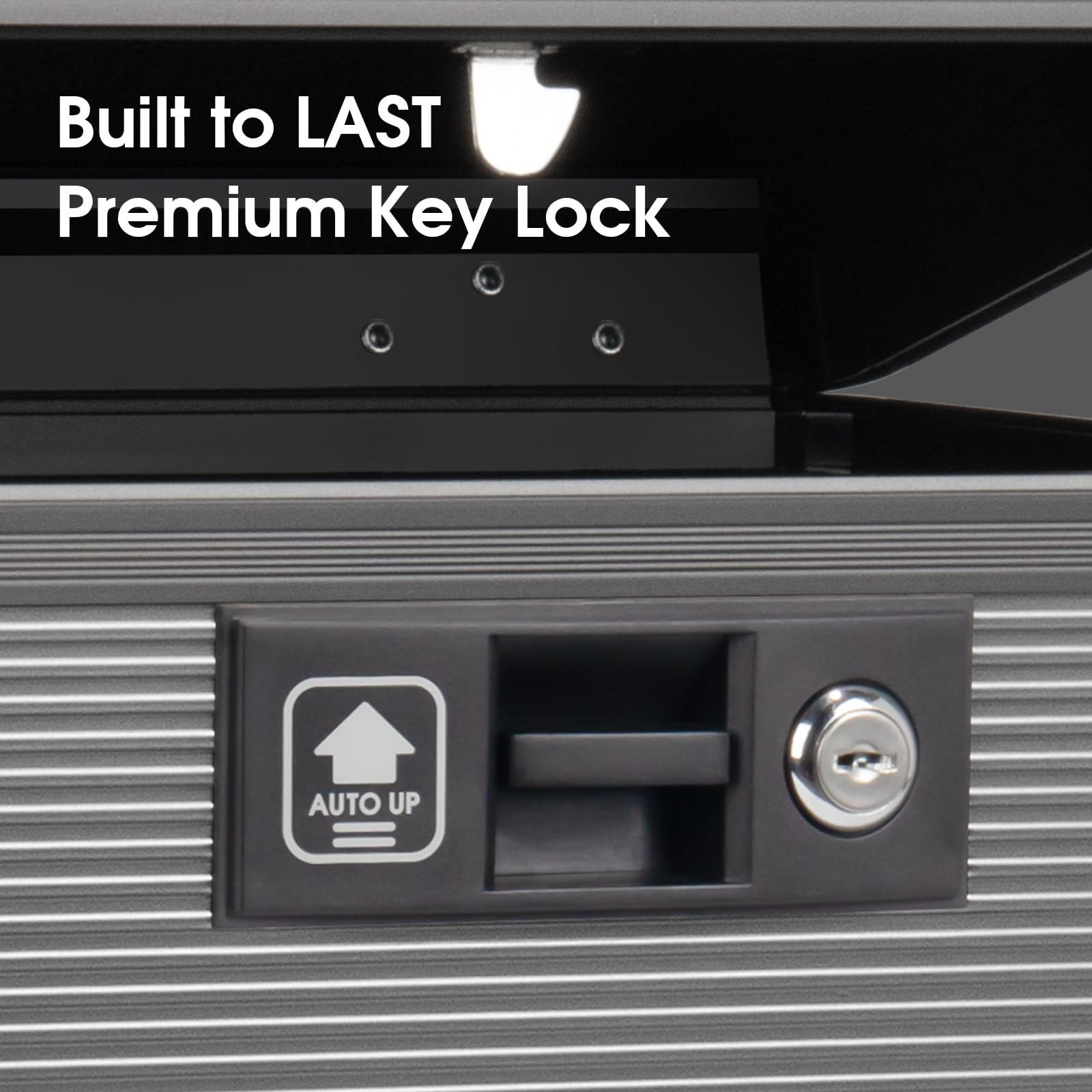 ZORVIDSON Medicine Lock Box with Key,Portable Medication Lock Box with Handle, Medicine Storage Box with Removable Tray for Home, 35.5 * 21.5 * 19 cm