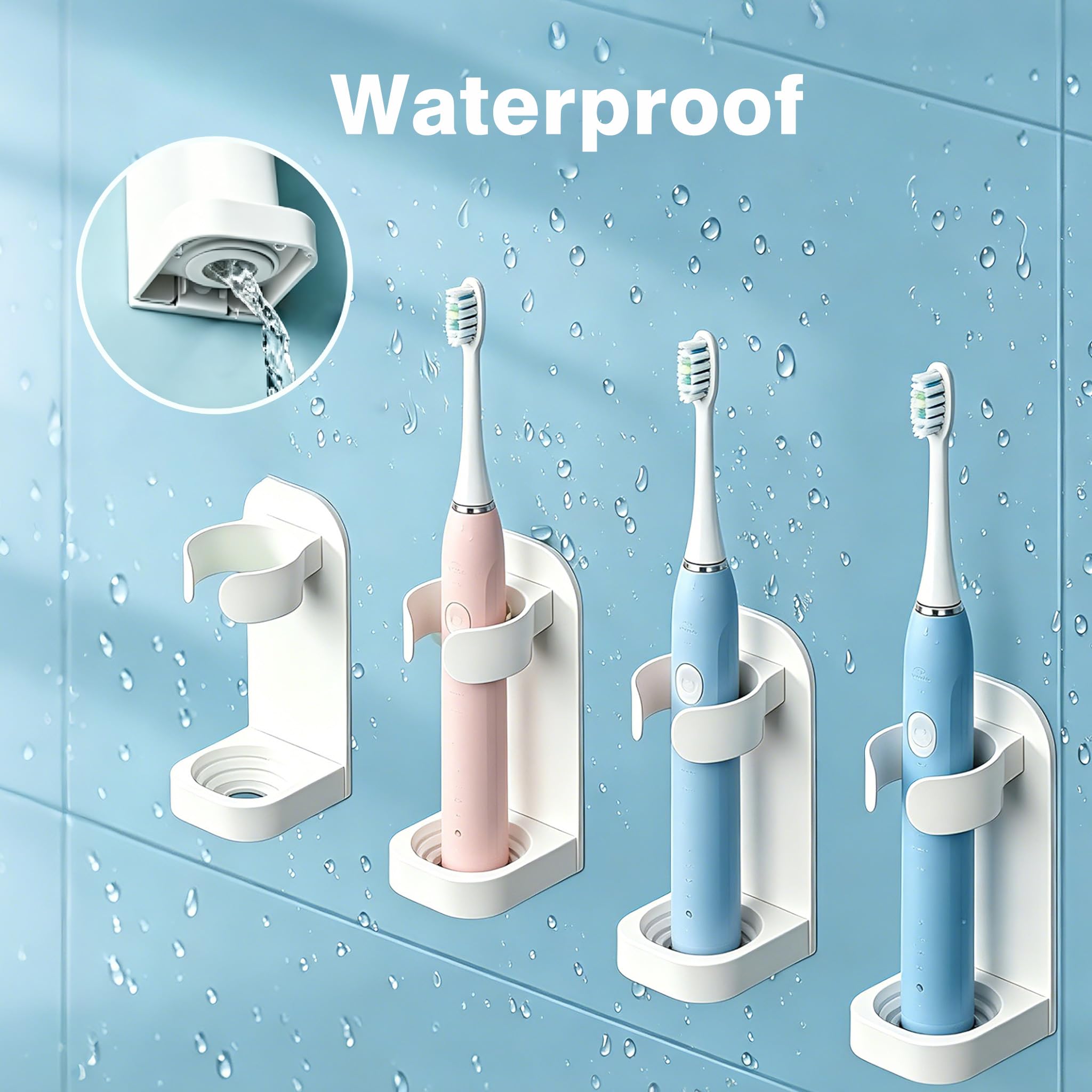 Electric Toothbrush Holder, Wall-Mounted Electric Toothbrush Holder