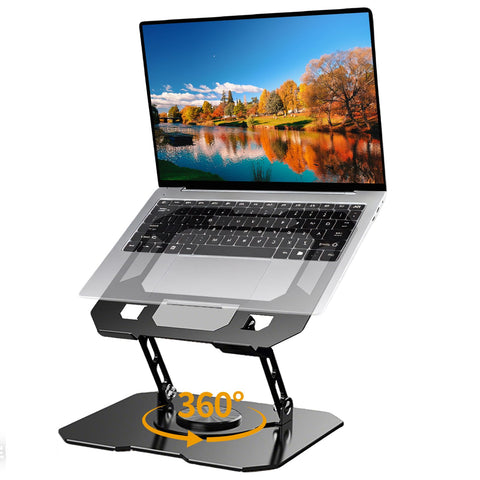 BAOWUABJ Laptop Stand for Desk, Adjustable Laptop Riser with Heat-Vent