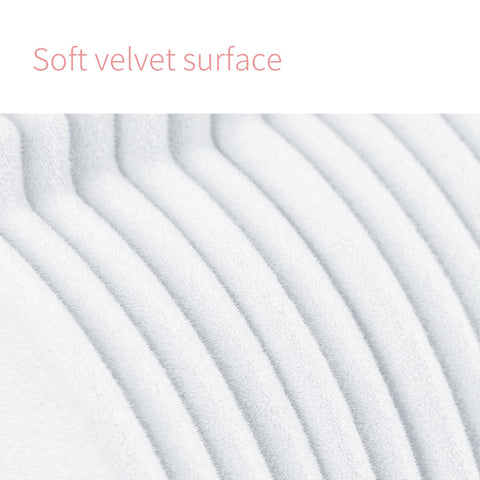 ManGotree 11" Baby Velvet Hangers Non-Slip Kids Hangers 30 Pack White