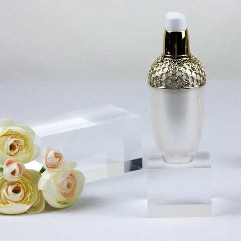 Kcgani Transparent Acrylic Display Blocks, 4pcs (Cube, Cylinder, Round) - Professional Photography Props & Small Item Display Stands