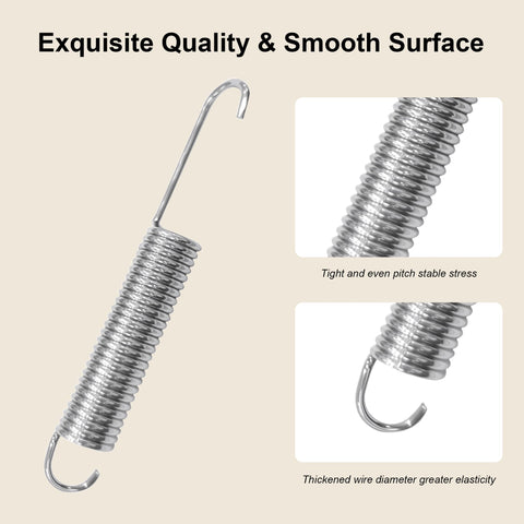 Fromann 4.25 Inch Dual Hook Recliner Replacement Springs 2Pcs Dia 2.03mm