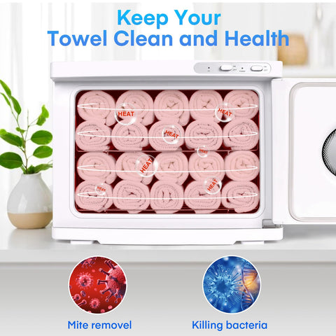 TopDirect Hot Towel Warmer Cabinet 23L, Extra Large Capacity Towel Warmers Spa with See Through Window, Professional Towel Heater Cabinet for Spa