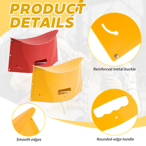 xtemtoamz Articoli 2 Multifunctional Folding Toilet Stool Squatty Potty Portable Step for Home Bathroom, Foldable Can Be Used as Storage Bag