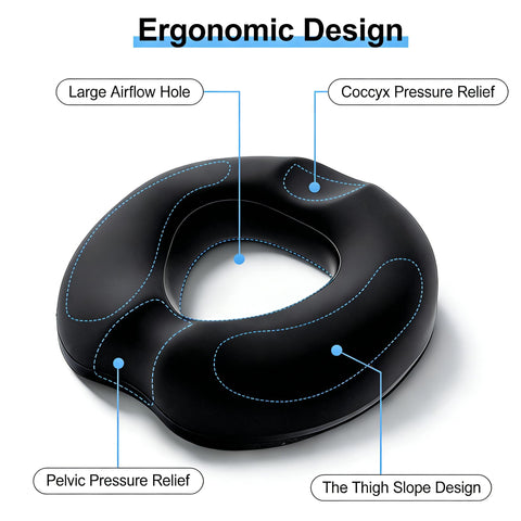 FALSKT Donut Cushion Coccyx Cushion for Tailbone Pain Relief Hemorrhoids