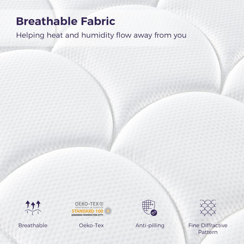 Resspry Single Mattress,12Inch Hybrid Mattress Medium Firm