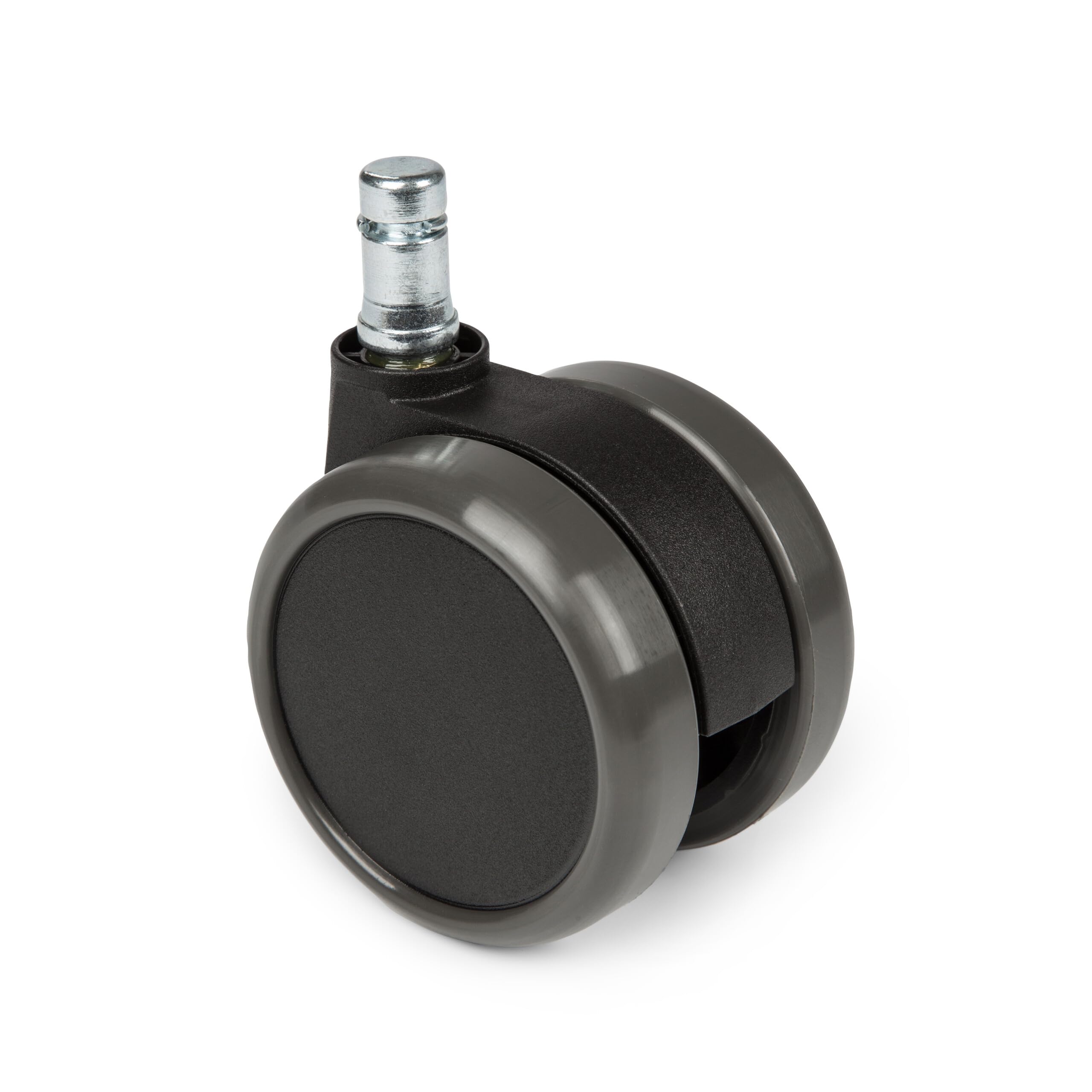 hjh OFFICE, 619010, Castors, Wheels for office, executive chairs, ROLO, black, , Set of 5 x special castors for hard floors 11 mm pin