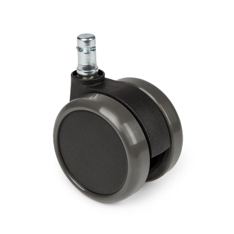 hjh OFFICE, 619010, Castors, Wheels for office, executive chairs, ROLO, black, , Set of 5 x special castors for hard floors 11 mm pin