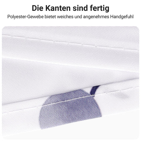 Lerores Shower Curtain, 120 x 200 cm, Blue Flower, Weighted Hem, Anti-Mould, Water-Repellent