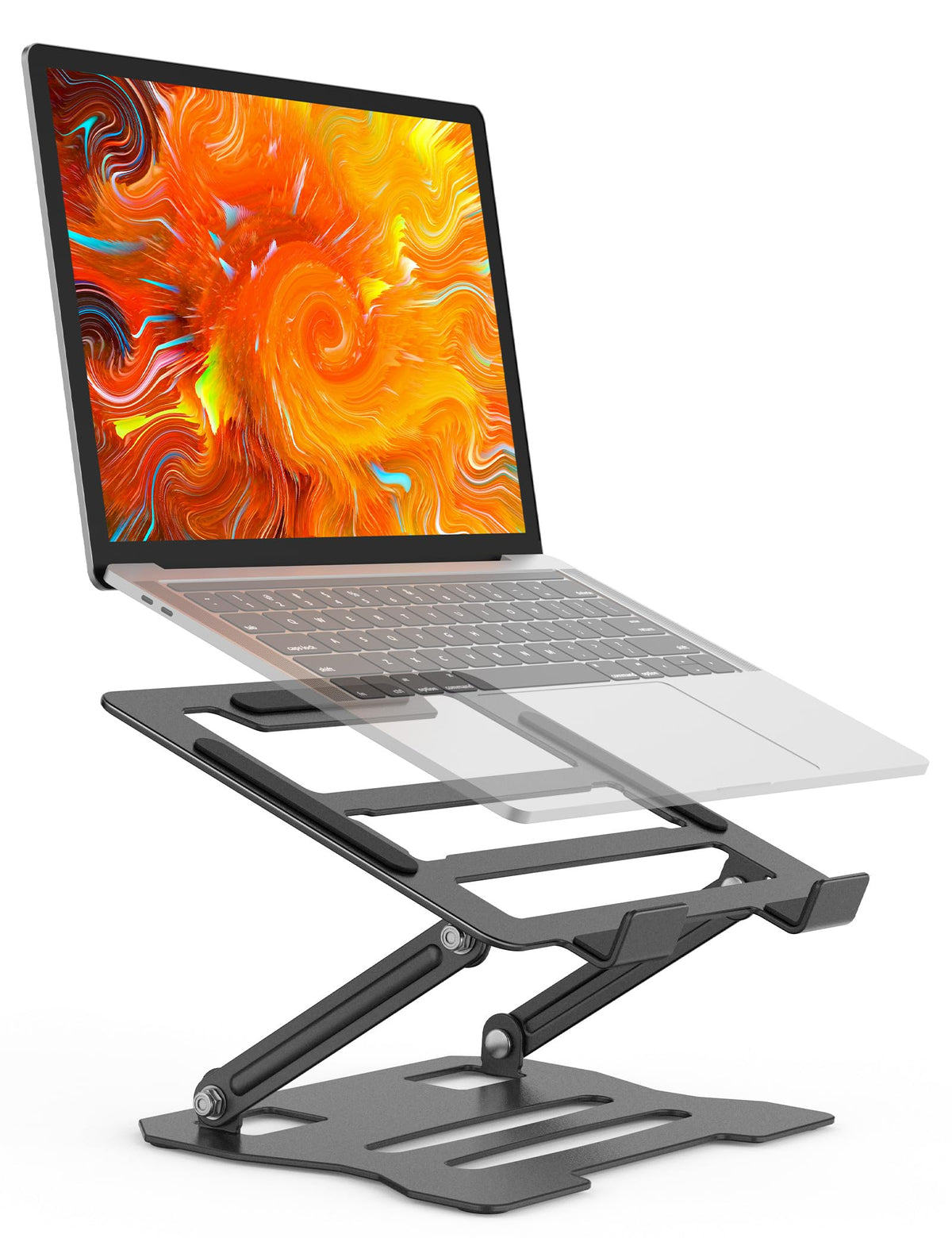 Rupoku Adjustable Laptop Stand, Ergonomic Laptop Riser Heat Vent Computer Stand for Desk