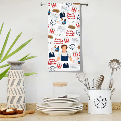 LEVLO Bear Carmy Kitchen Towel Carmy Fans Gift Yes Chef Carmy Tea Towel Carmy Lover Housewarming Gift (Every Second Towel)