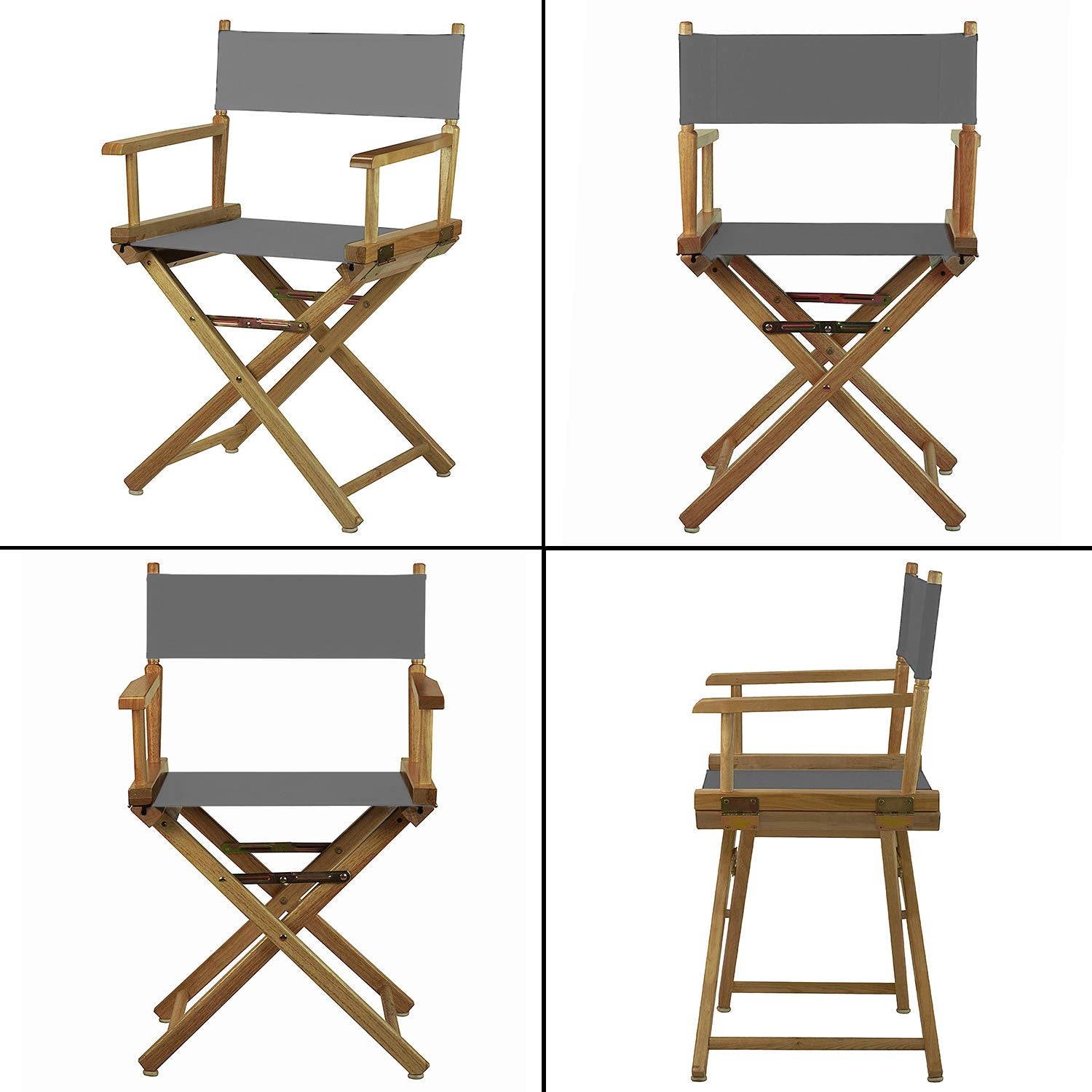 STAY GENT 2 Set Durable Replacement Seat Cover for Directors Chair Grey