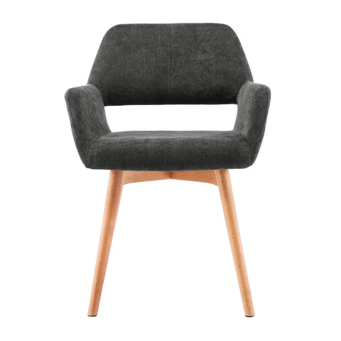 YEEFY Desk Chair No Wheels Vanity Chair Comfy Accent Chair for Living Dining Room Bedroom Home Office Mid Century Modern Upholstered Armchair with