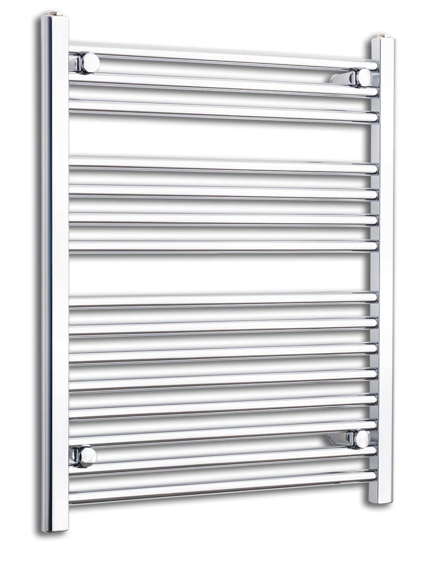800mm Wide Chrome Heated Towel Rail Radiator Straight Flat Bathroom Warmer Rack Central Heating Turkish Zone (800mm Wide x 800mm Height)