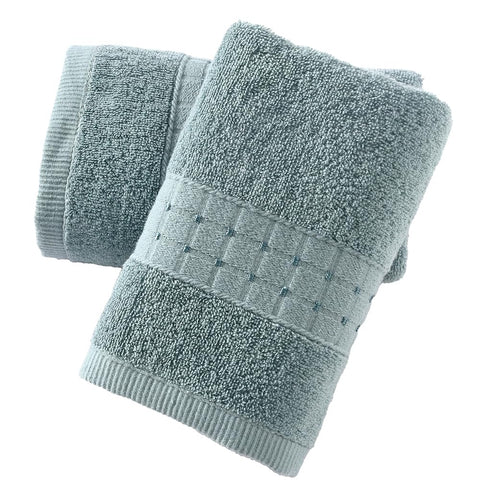 sense gnosis 100% Cotton Green Hand Towels Absorbent Super Soft Face Towels Lint Free Checkered Bath Hand Towels for Bathroom Travel Yogo Sport Spa
