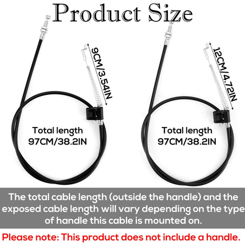 Fukaisu 2pcs Sofa Recliner Cables, Universal Recliner Handle Pull Cable Hook Exposed Couch Release Repair Cable with S Tip Replacement Parts for Most