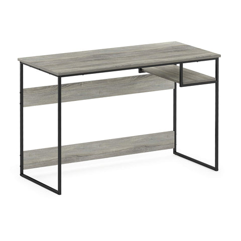 Furinno Moretti Modern Lifestyle Study Desk, Computer Desk, 114 cm (W), French Oak Grey