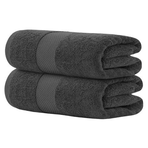 Hieftan Towels Bath Sheet Set – 100% Cotton Pack of 2 Extra Large Bath Sheets Towel 600gsm Highly Absorbent Rapid Dry Super Sheets for Bathroom 140 X