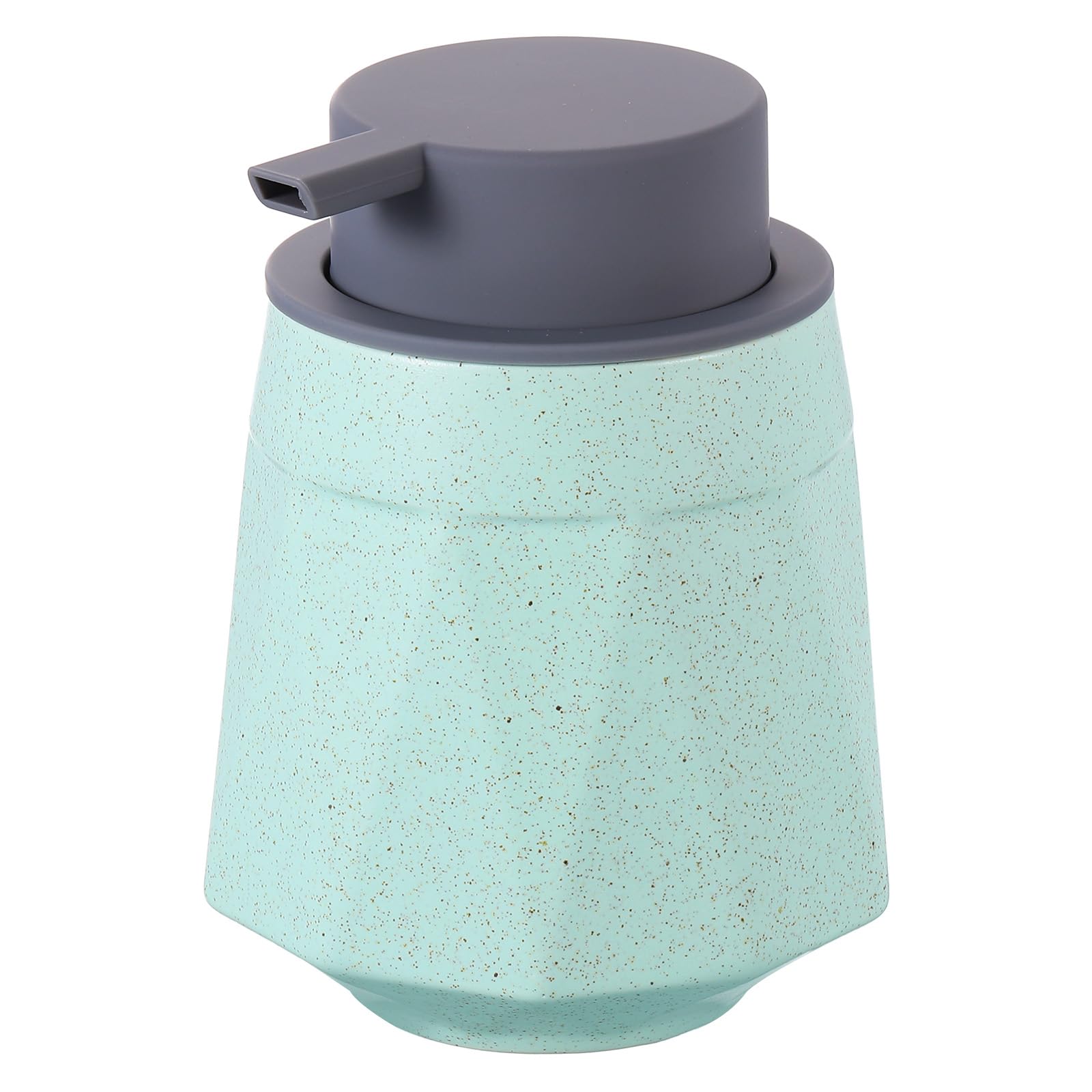 sourcing map Foaming Soap Dispenser 400ml/13.5oz Green Ceramic Foaming Soap Pump for Bathroom