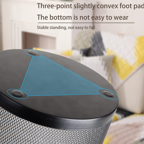 FWEEK 4 Pack Mesh Waste Paper Bin 12 Litres Metal Waste Basket Small Trash Can Rubbish Bin for Bedrooms Bathrooms Office Home Kitchens Supplies