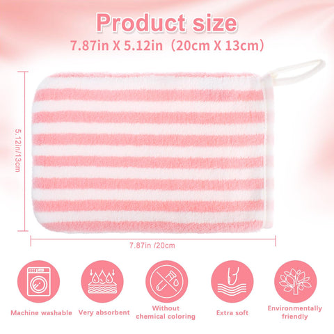 PHOGARY Face Cloths Body Wash Mitt, Super Absorbent & Soft Face Towels Facial Mitts, Reusable Makeup Remover Cloth Facial Cleansing Cloths