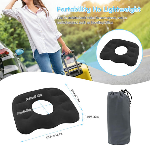 DARENYI Inflatable Donut Pillow, Coccyx Cushion for Tailbone Pain
