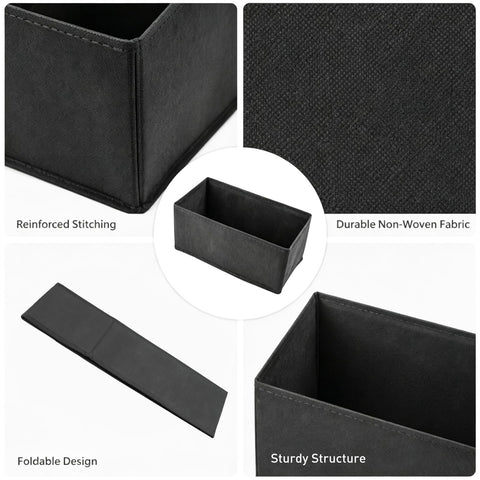 4 Pcs Drawer Organiser Clothes, Drawer Dividers for Clothes, Non-woven Fabric Wardrobe Organiser Boxes