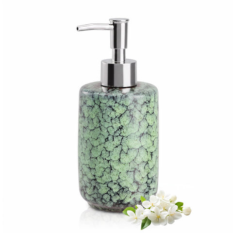 Ceramic Soap Dispenser - 350ml Liquid Hand Soap Dispenser with Pump Refillable Pump Bottle Washing up Liquid Soap Dispenser Lotion Bottle for Kitchen