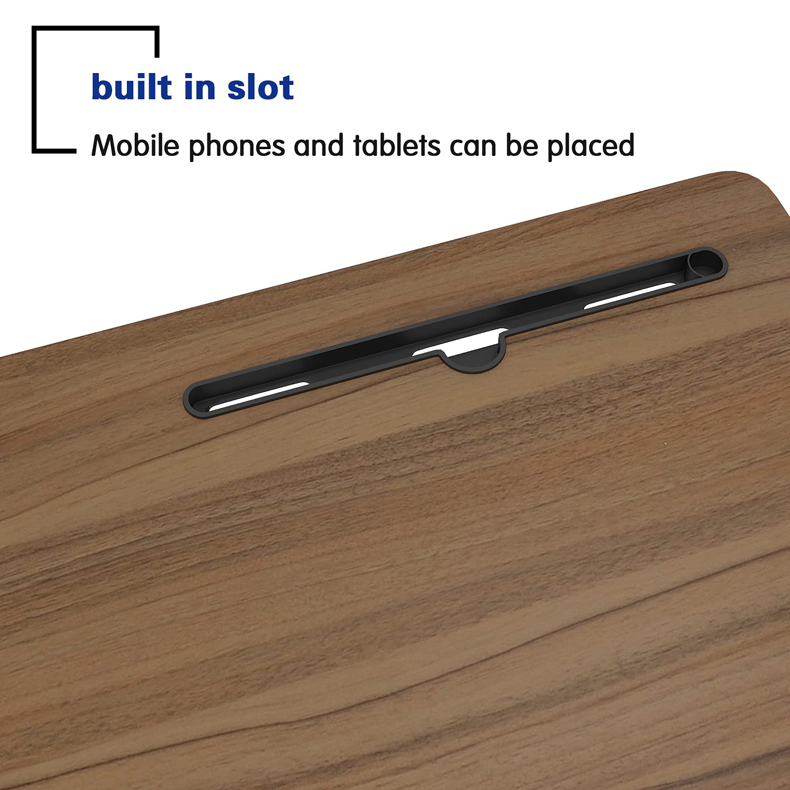 sogesfurniture 60 * 40cm Laptop Table Sofa Table Side Height Adjustable, Mobile Computer Stand Laptop Notebook Desk PC Stand Portable
