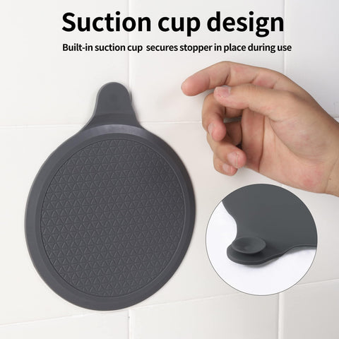 2 Pack Silicone Bathtub Stopper, 6" Extra Large Sink Plug, Universal Shower Drain Tub Stopper for Kitchen Sink Bathroom