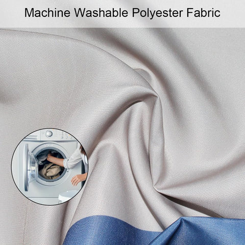 Lkw Ogechi Shower Curtain Waterproof Blue 240x200cm, Polyester Weighted Shower Curtains for Bathroom